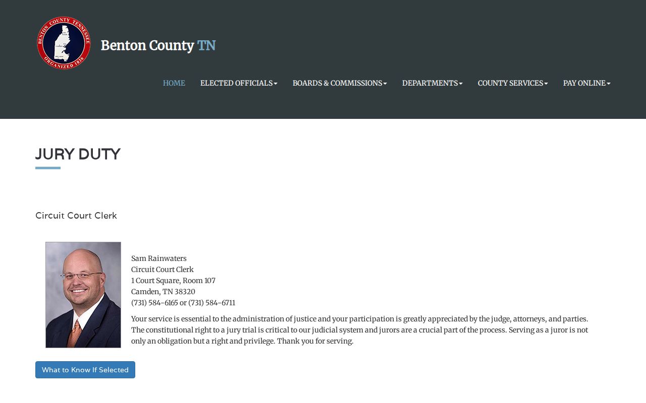 Benton County official jury-duty and summons information